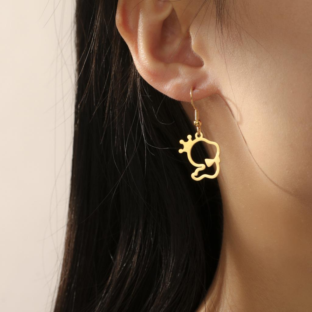 Cazador Snake Earrings for Women Stainless Steel Animal Jewelry Gold Plated Cute Pendant Drop Earrings Birthday Gift 2026 Trend