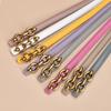 New Slim Fit Clothing for Women's Belt, Thin Belt, Korean Style Dress, Simple Smooth Buckle, Golden Student Trend