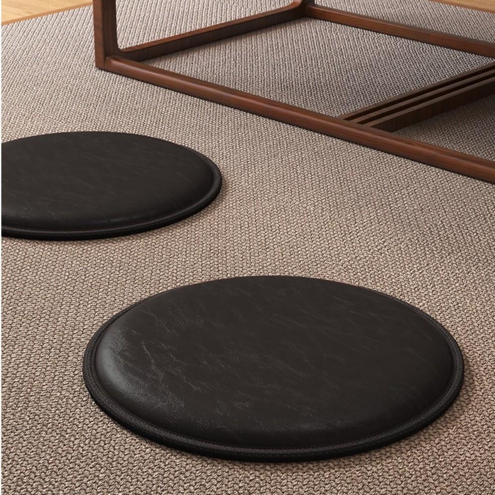 Cuscino Zafu Spesso in Pelle Antiscivolo Morbido Rotondo Seduta Sedile Pad Impermeabile 35/40 cm Cuscino per Sedia da Pranzo Soggiorno