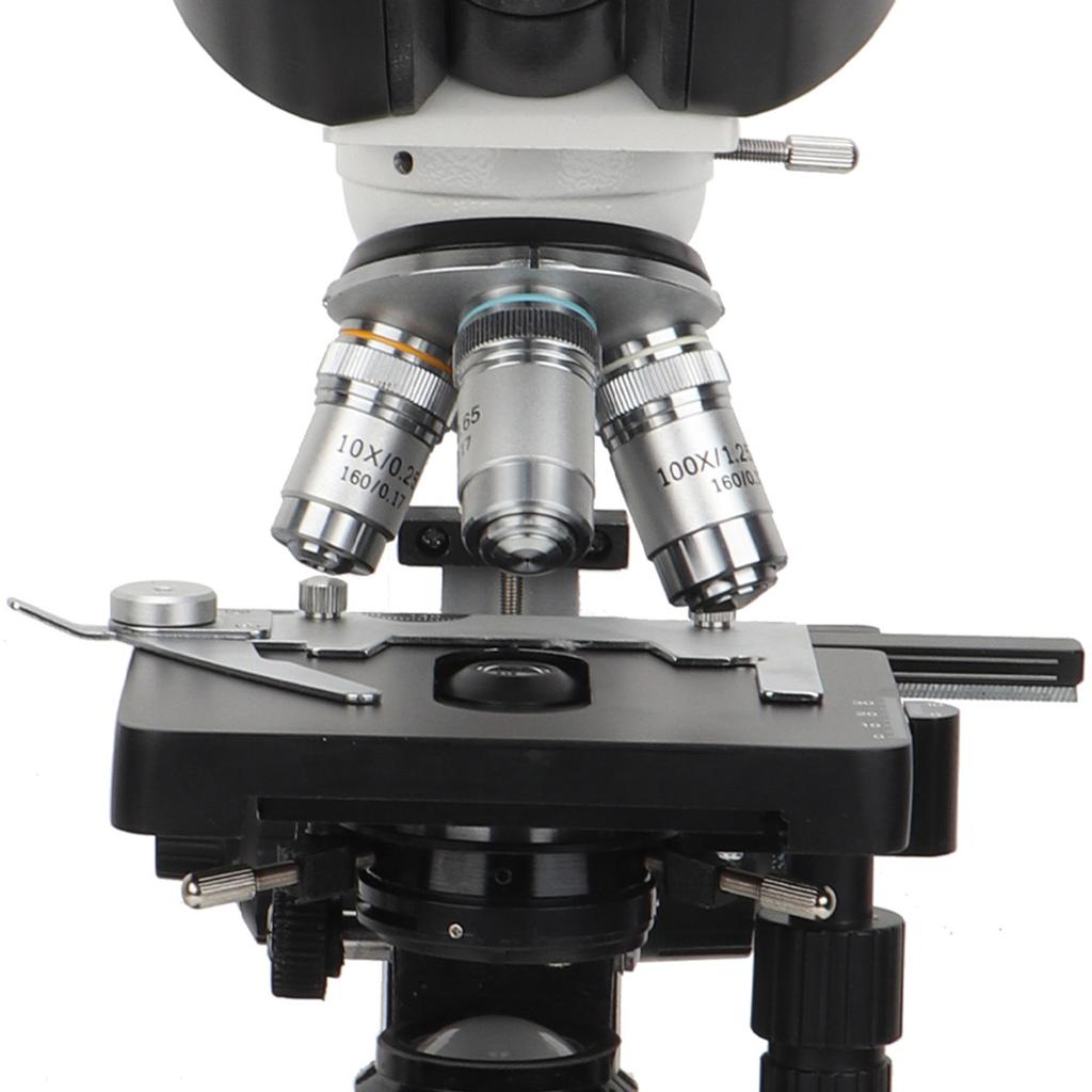 Trinocular Microscope Compound Monocular Microscope 40X 1600X Brightfield Double Layer