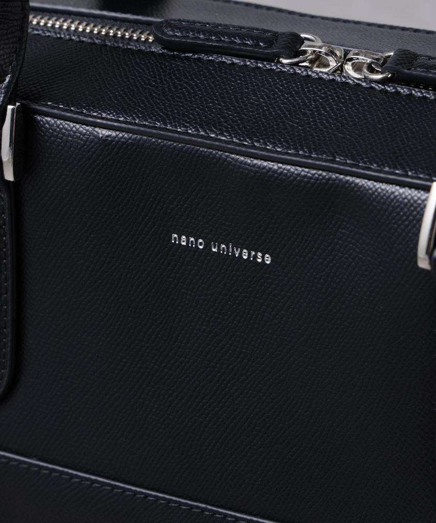 Nano Universe Men's Faux Leather Briefcase, F 010, Black, 668-5132202