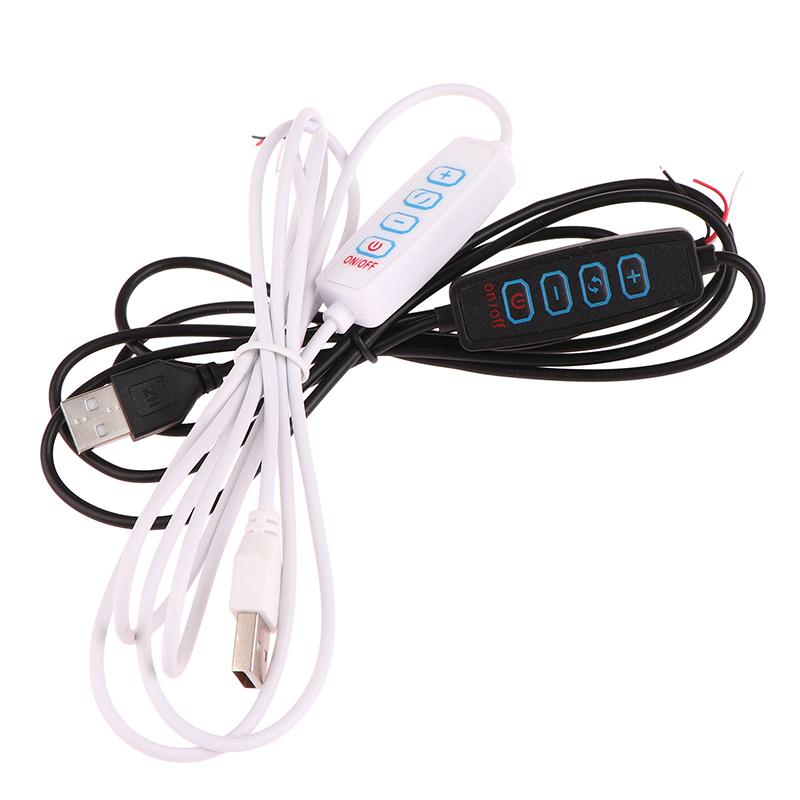 1.5M Usb 5V Led Tri-Color Dimming Color Switch Cable Dimmer 4-Key Controller 2Ch For Low Voltage Led Cct Bicolor Light