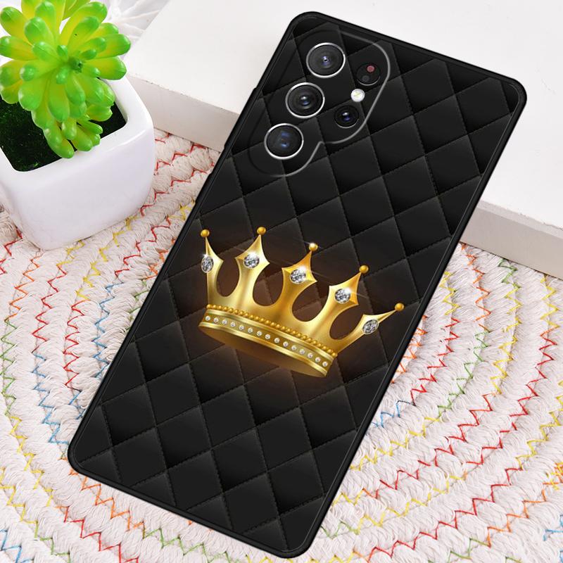 Deluxe Crown Phone Case for Samsung Galaxy note 10 pro S26 Ultra S23 S24 FE S25 S21 S22 PLUS shockproof Cove