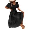 2026 European and American women's clothing spring and summer new express buy hot sale V-neck polka dot pullover casual dress