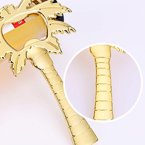 Wonderful Creative Comfortable To Grip Coconut Tree Shape Small Gift Alloy Beer Bottle Opener for Wedding Beer Cap Opener