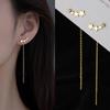 New Fashion Gold Color Leaf Earrings For Women Exquisite Mini Set Cubic Zirconia Wedding Ear Zircon Noble Pendant Gifts