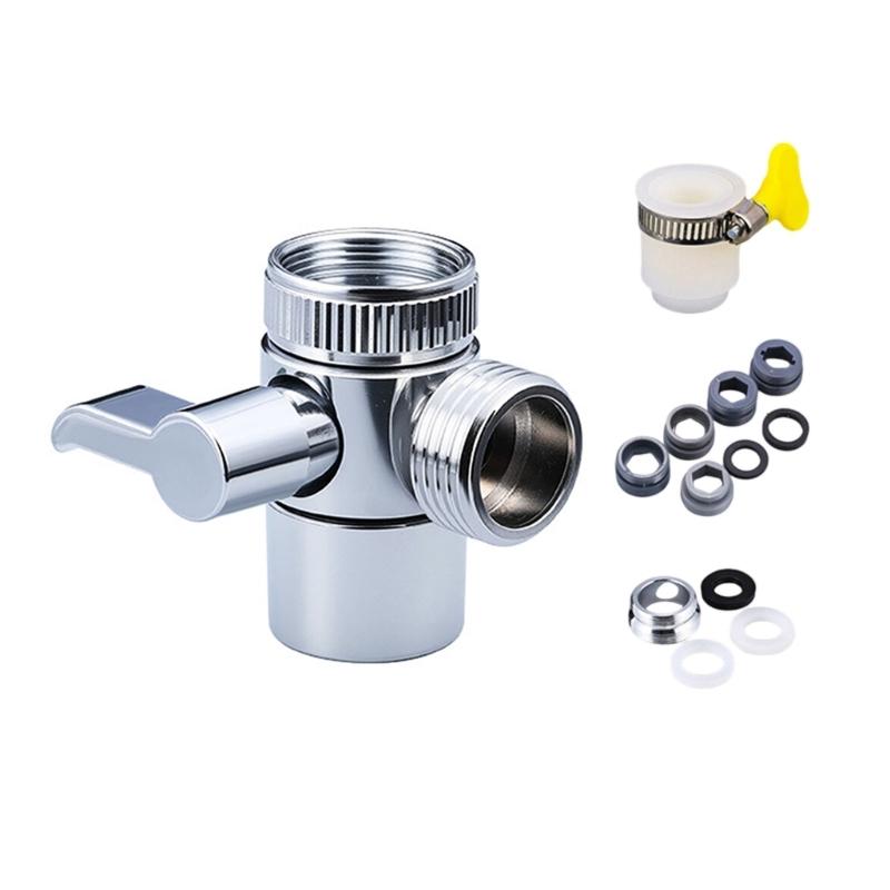 

3 Way Water Tap Connector Faucet Adapter Diverter Sink Faucet Diverters Valves Water Conservation Valves Enduring