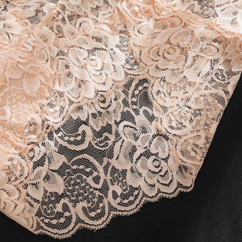 Damskie Koronkowe Majtki z Wysokim Stanem Seksowne Wycięcia Kontrolujące Brzuch Oddychający Bawełniany Krocze Bielizna