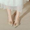 Fashion Sweet Ladies Flower Flat Shoes Lace Embroider Ballet Flats Pointed Toe Floral Slip On Loafers Women Moccasins Plus Size 41-45