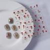 New Embossed Rose Nail Art Stickers: Retro and Glamorous Self-Adhesive Waterproof Decals