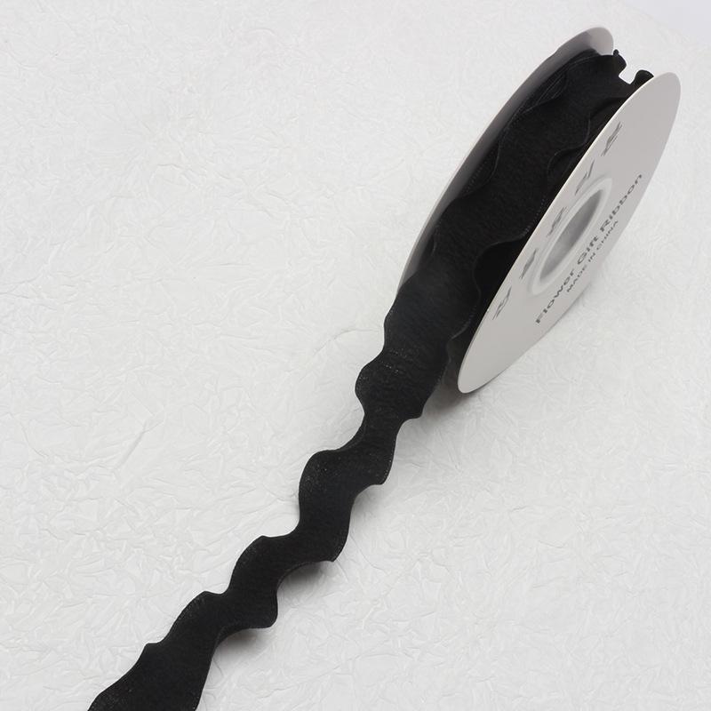 2.5cm Pleated Lace Fishtail Organza Ruffle Ribbon for DIY Gift Decoration