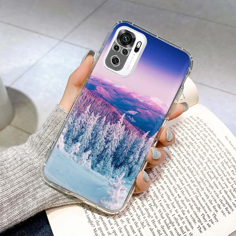 

Cute Winter Snow Phone Case Coque For Xiaomi Redmi Note 10 11 12 13 14 Pro Plus 14S 13 12S 11S 11T 11E 10S Soft Coque Redmi Note Redmi Note 12 4G