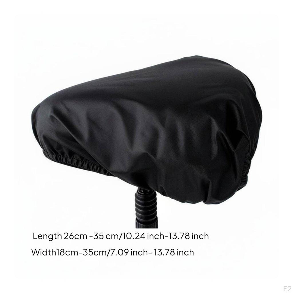 Cycle Seat Rain Cover Dustproof Waterproof Bike Portable for Cyclists, Outdoor S