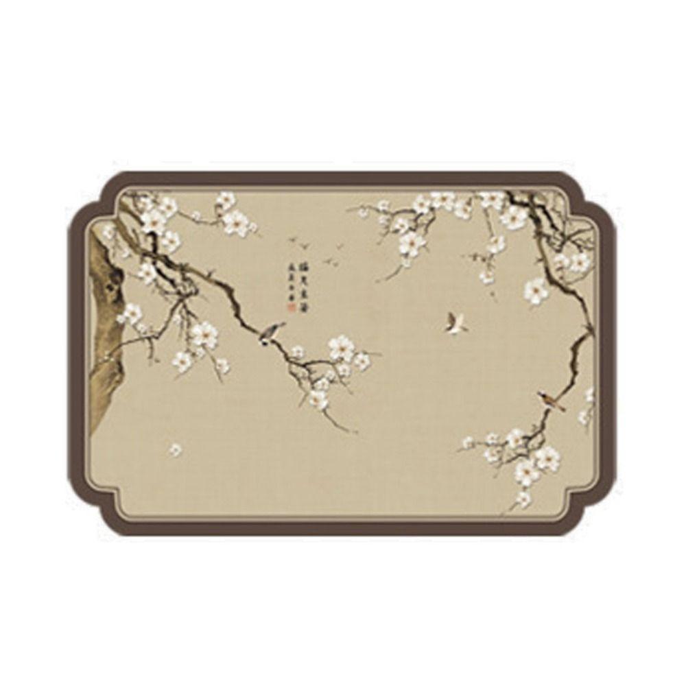 

Резиновый коврик для обеденного стола, изоляционный коврик для посуды, кожаный коврик в китайском стиле для кухни Style F