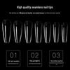 Transparent Frosted Reusable Nail Extensions - Super Thin No-Trace Nail Art Tips for Women