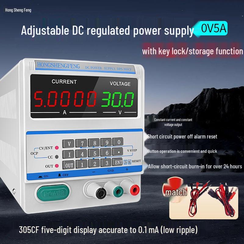 30V Adjustable DC Power Supply with Microamp Constant Current Output for Electronics Repair and Experimentation