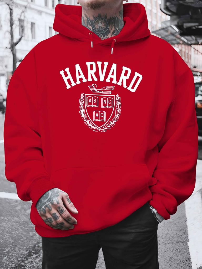 Men's Sweatshirt Casual Style with Front Pocket and Drawstring Hood Perfect for Fall and Winter Sweater Hoodie