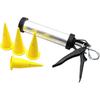 25-26 Perfeclan Sausage Boilie Gun with 4 Nozzles Aluminium Boilies Balls for Coarse Fishing