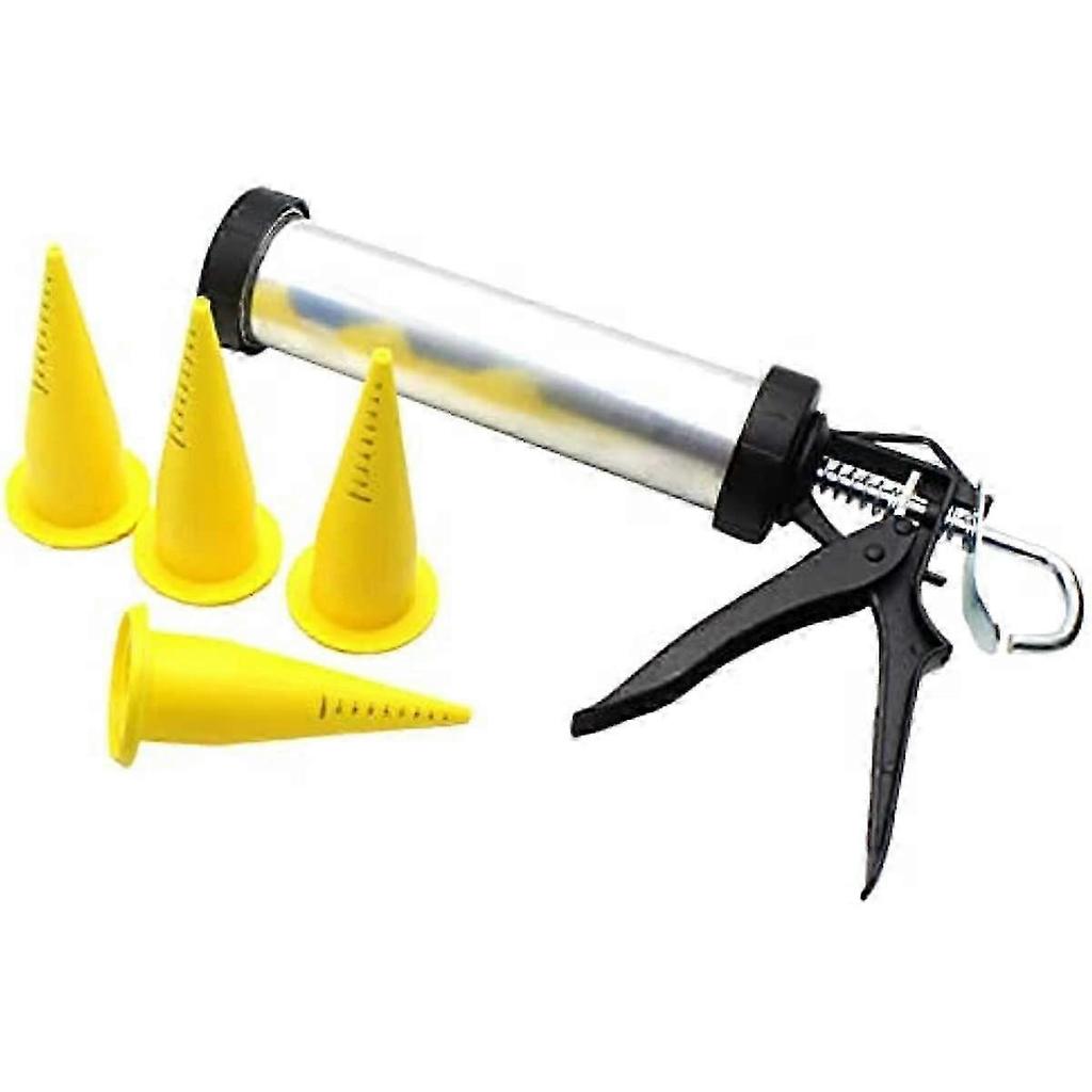 25-26 Perfeclan Sausage Boilie Gun with 4 Nozzles Aluminium Boilies Balls for Coarse Fishing