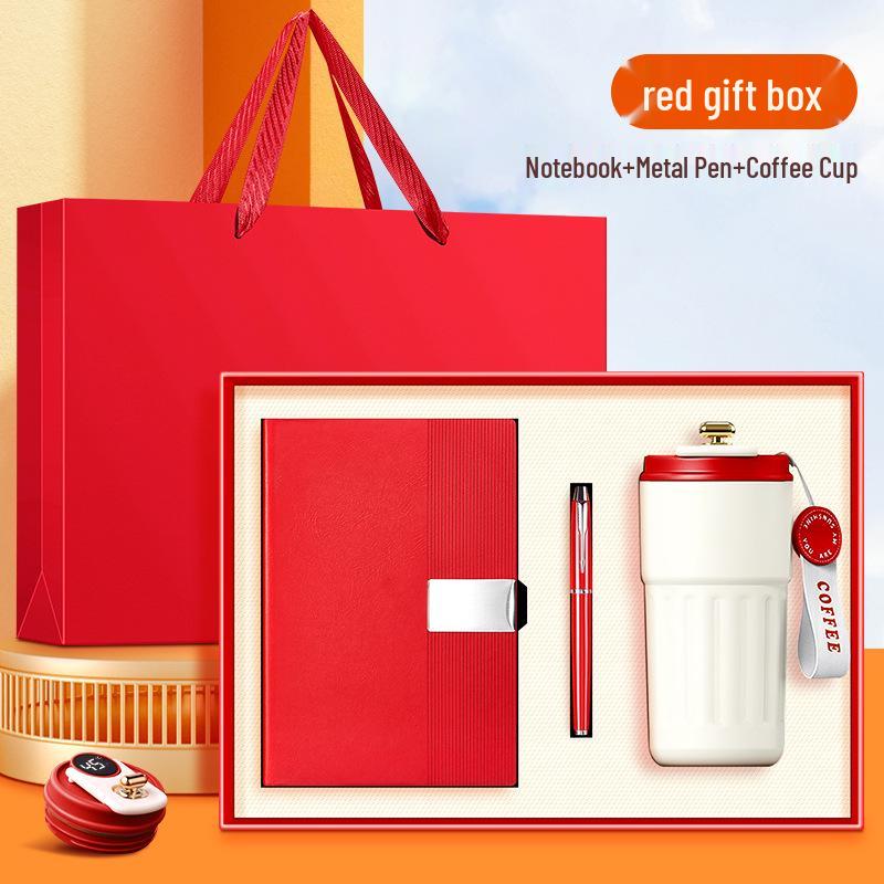 Insulated Cup, Umbrella & Notebook Gift Set for Customers, Employees & Teachers