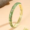 Small Flower Enamel Cloisonne Bracelet Vintage Design Ethnic Bracelet  Women Gifts