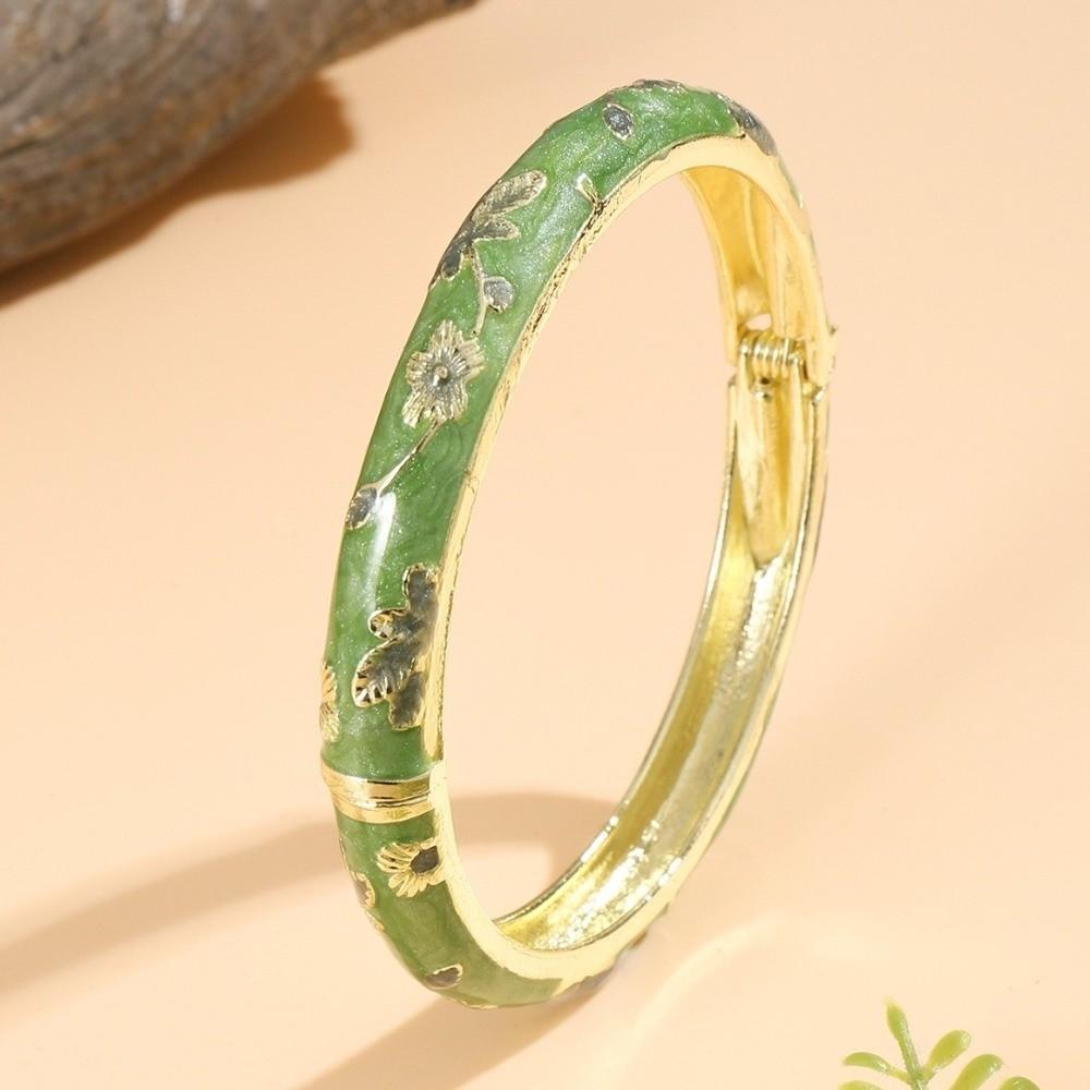 Small Flower Enamel Cloisonne Bracelet Vintage Design Ethnic Bracelet Women Gifts