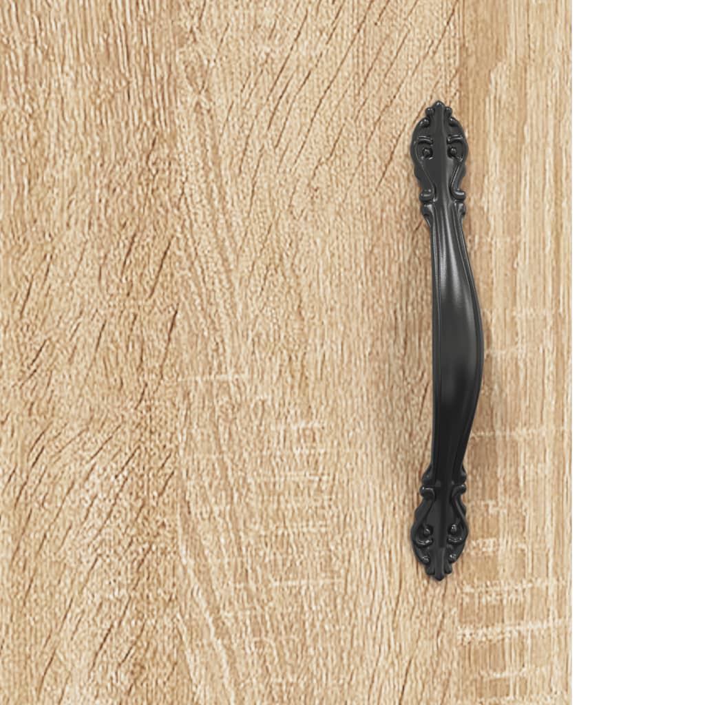 Highboard in Sonoma Oak Finish 69.5 x 34 x 180 cm Particleboard