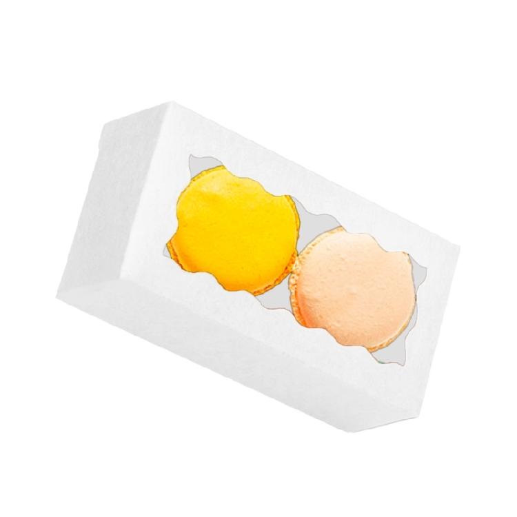 50pcs Cardboard Pastries Boxes Elegant Dessert Presentation Box Cupcake Holders Macarons Display and Packaging Case