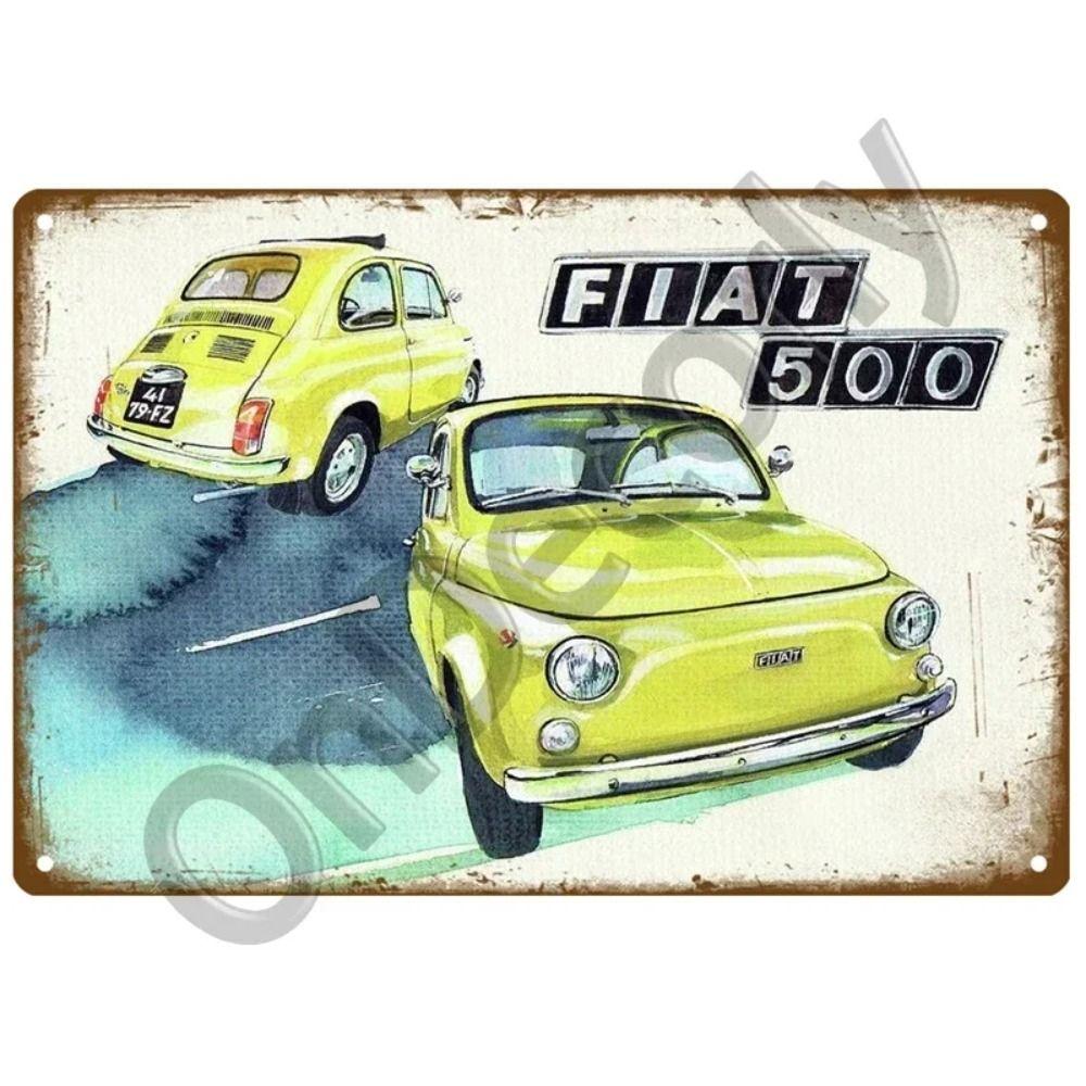 

FIAT Garage Bar Metal Sign, Auto Brand Wall Decor 20x30cm