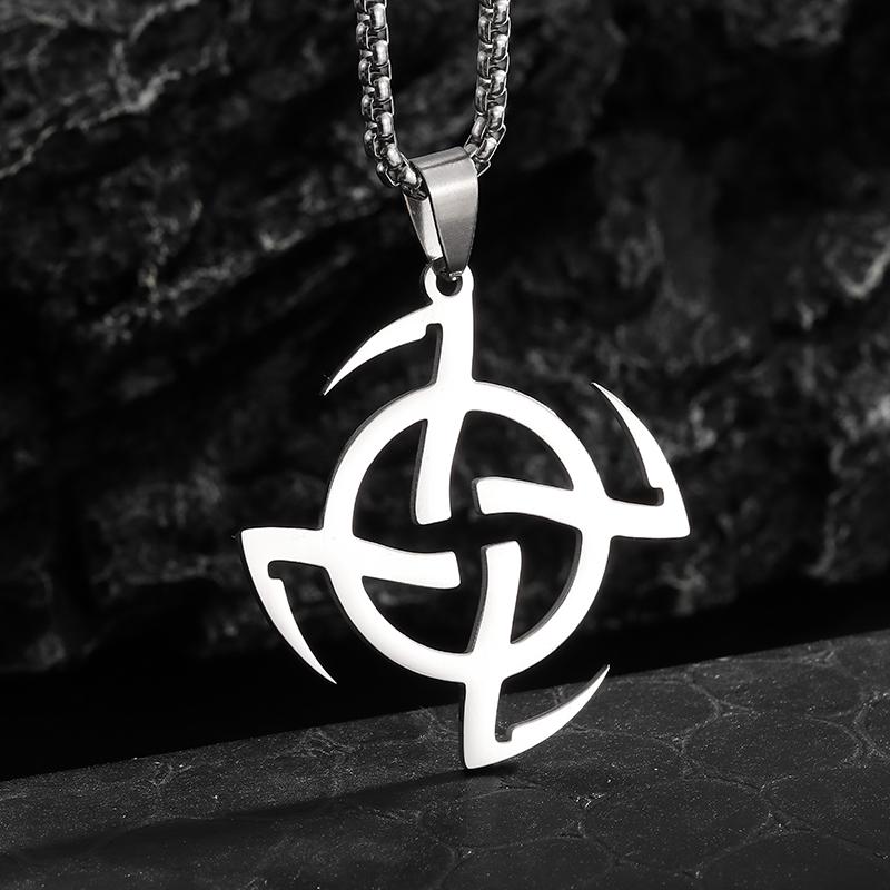 Stainless Steel Simple Personalized Spider Pendant Necklace Men and Women Fashion Party Pendant Jewelry Gift