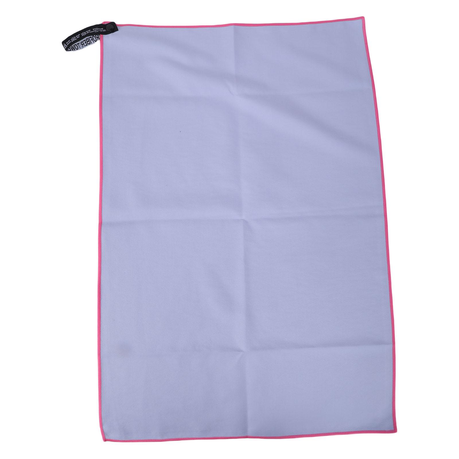 

Double Sided Bath Towel High Absorbency Microfiber 40x60cm Fast Dry Washcloths for Travel Gym B
