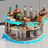 Spice Seasoning Kitchen Tabletop Rotating Cosmetic Seasoning Tabletop Kitchen Large Stylish 27cm Diameter x 8cm Rack, 360° Rotating, Single-Layer,