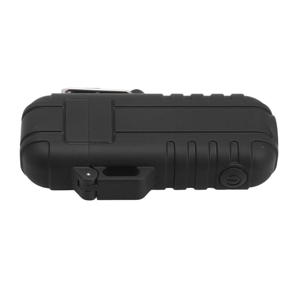 Outdoor Double Arc Electric Lighter Portable Waterproof Flashlight Lighter Charging Pulse Windproof