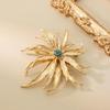 1Pcs Fashion Jewelry Exquisite Flower Metal Brooch Inlaid With Rhinestone For Women's Daily Wear And Party Events Party Gift