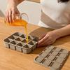 1 Pcs 12-Cell Silicone Ice Cube Tray With Lid Flexible Mold For Cocktails Broth Meal Prep Dishwasher Oven Safe