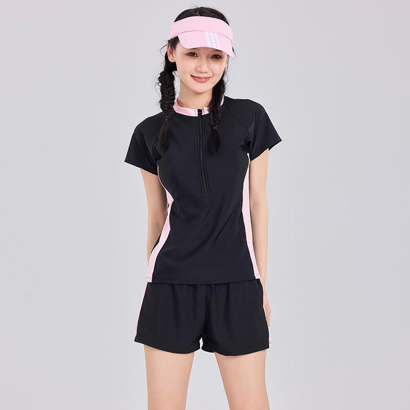 

Девочки-подростки Слитный купальник с нагрудными вкладышами - Быстросохнущий, Защищающий от солнца, Идеально подходит для горячих источников. 165 (with chest pad)