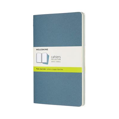 Moleskine Notizbuch Cahier Journal Set Groß Brisk Blue CH018B44 3, Liniert, Größe,