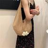 Summer Handmade Woven Pouch Women's Shoulder Bag Large Capacity Tote Bag Seaside Beach Vacation  Knitted Pouch