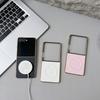 For Samsung Galaxy Z Flip7 5G Magnetic Case Nappa Texture PU+TPU+PC Phone Back Cover