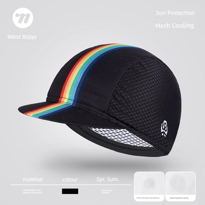 West Rider Summer Cycling Cap, Sweat-Wicking, Breathable, Quick-Drying, Sweat-Absorbing Lining Hat for Men and Women, Windproof and Sun Protection for