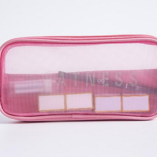 Travel Cosmetic Storage Bag: Cross-border Mesh Wash & Makeup Bag