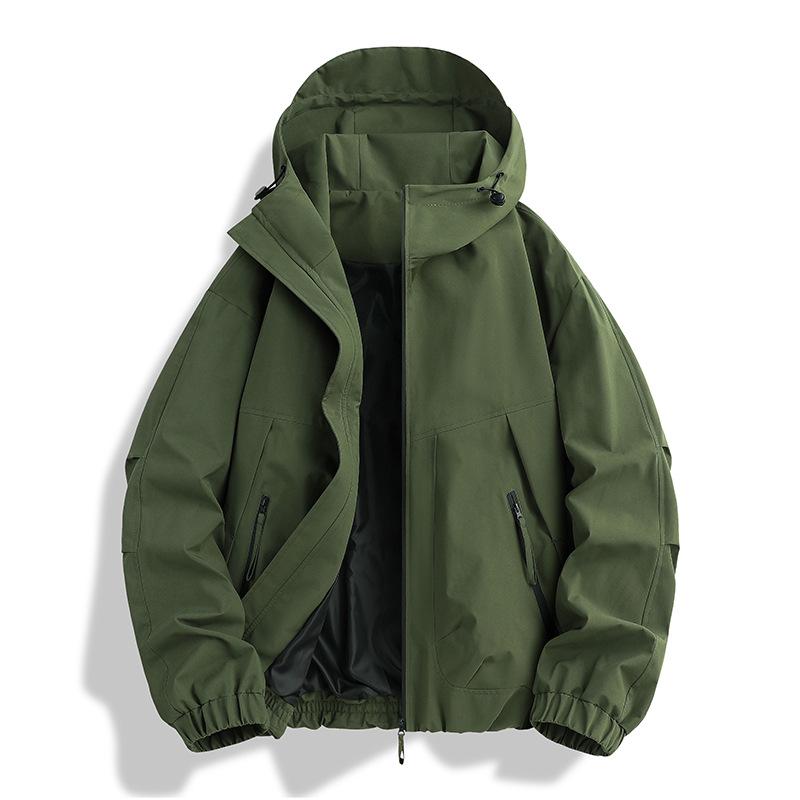 Herren- und Damen-Paar-Windbreaker-Jacke zum Bergsteigen - Lässige Herbst-/Winter-Outdoor-Shell-Oberbekleidung.