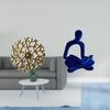 Rustic Scenic Wrought Iron Human Figurine Abstract Thinker Metal Wall Sculpture Art Decorations