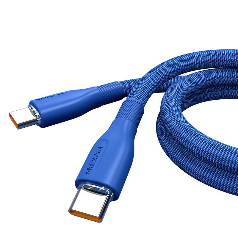 120W Dual Type-C Fast Charging Cable for Apple, Huawei, Xiaomi Laptops & Car Chargers