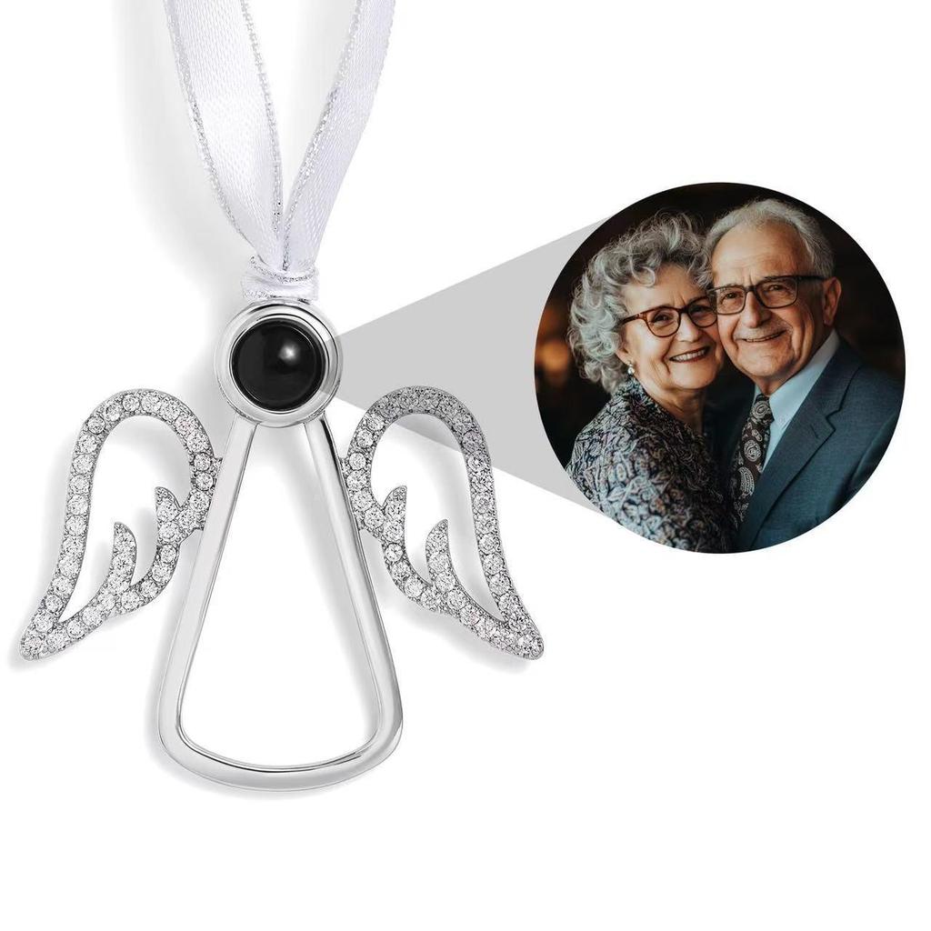 European & American Angel Christmas Tree Ornaments - Fashion Projection Necklace for Thanksgiving & Christmas Gifts
