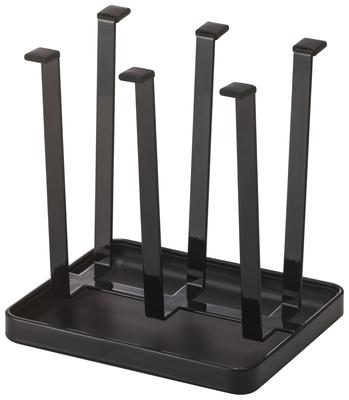 Yamazaki Glass Stand Tower Slim Black 2848