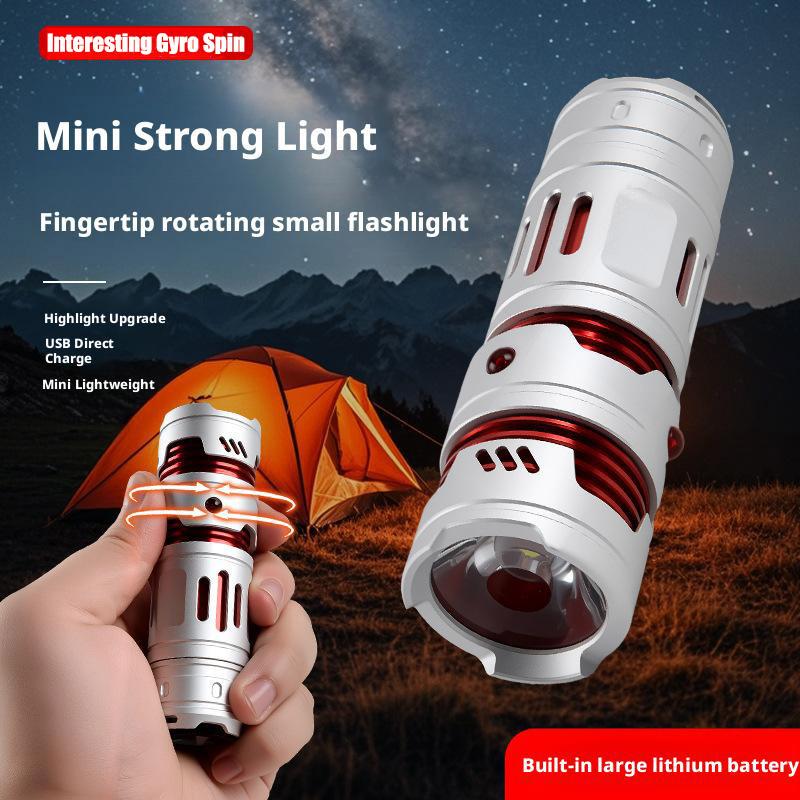 D5 Mini EDC Flashlight Rechargeable Pocket Torch Light Outdoor Camping Fishing Hiking Self Defense Emergency Keychain Flashlight