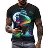 Segelboot Piratenschiff Grafik T-Shirts Herren 3D-Druck Kurzarm Tee Tops Lässig Herren Übergröße Streetwear T-Shirt Ropa Hombre