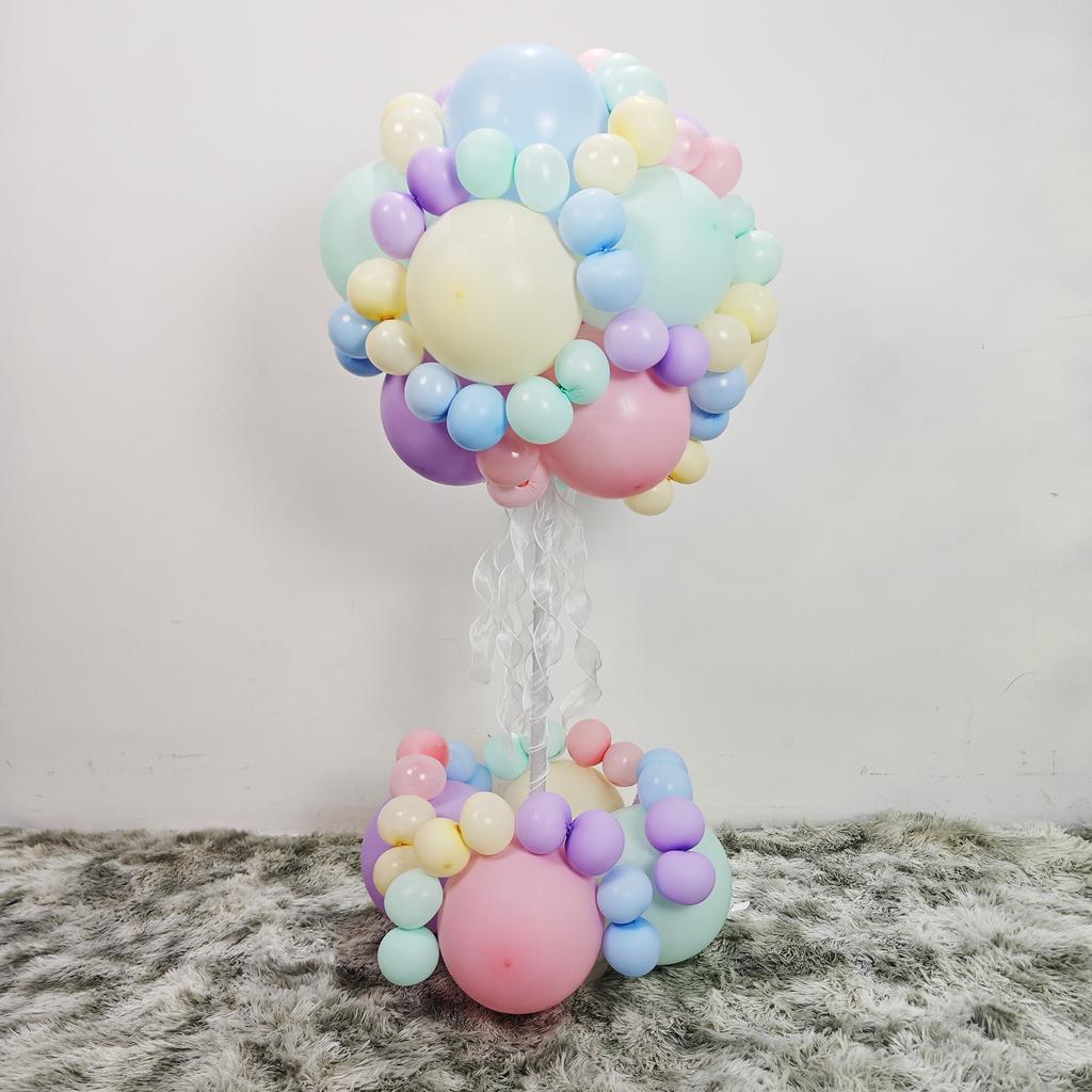 Flower Balloon Stand Column Balloon Chain Ribbon Dot Wedding Party Birthday Decoration Balloon Arch Happy Birthday Balloon Accessories