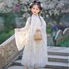 2025 Off-White Hanfu-Kleid für Mädchen: Wei Jin Stil für Frühjahrs- und Herbstaufführungen
